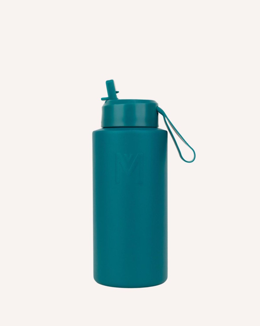 Drinkware MontiiCo Large Drink Bottles | Montiico 1L Drink Bottle Sipper - Pine