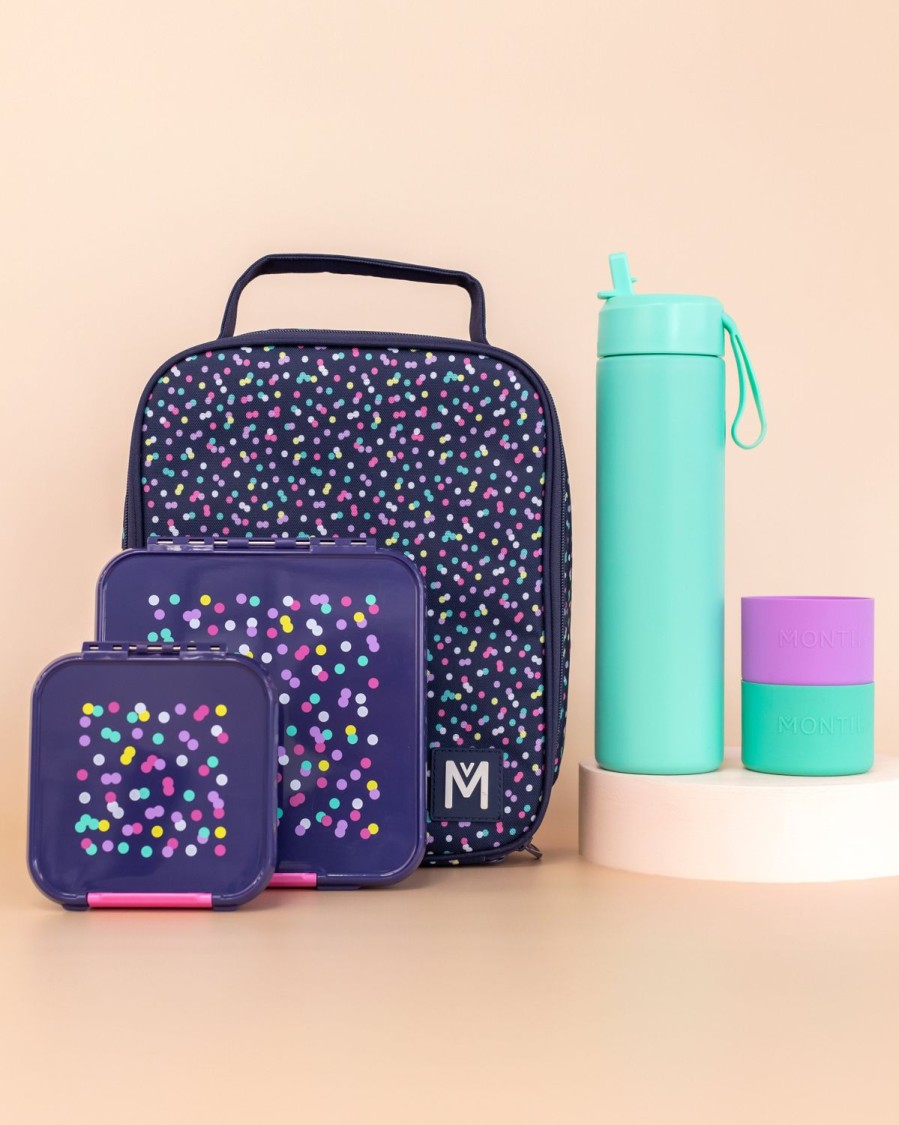 Bundles MontiiCo | Montiico Large Lunch Bag, Box And Bottle Set - Confetti