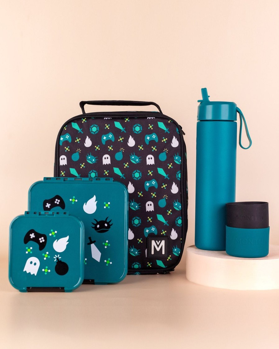 Bundles MontiiCo | Montiico Large Lunch Bag, Box And Bottle Set - Game On