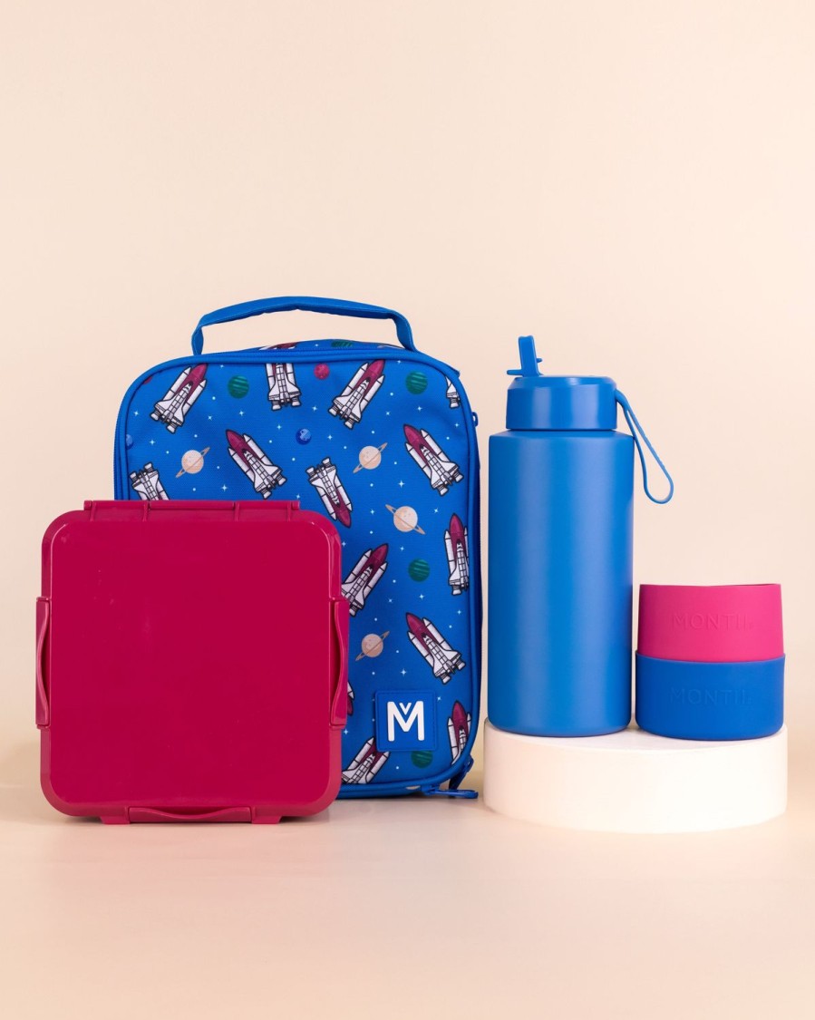 Bundles MontiiCo | Montiico Large Lunch Bag, Bento Plus And Bottle Set - Galactic