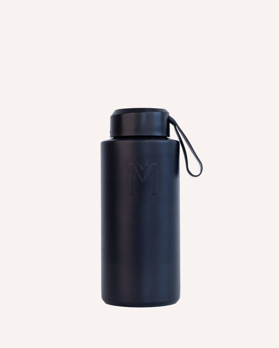 Drinkware MontiiCo Large Drink Bottles | Montiico 1L Drink Bottle Flask - Midnight