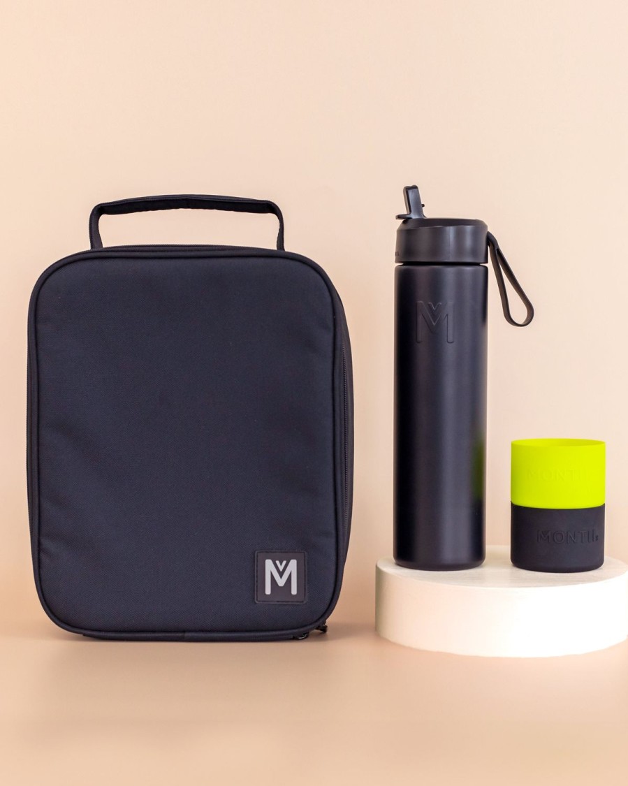 Bundles MontiiCo | Montiico Large Lunch Bag And Bottle Set - Midnight