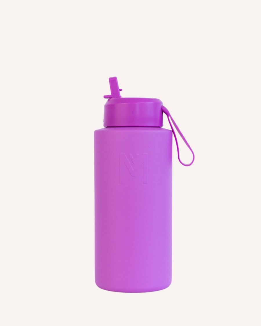 Drinkware MontiiCo Large Drink Bottles | Montiico 1L Drink Bottle Sipper - Fuchsia