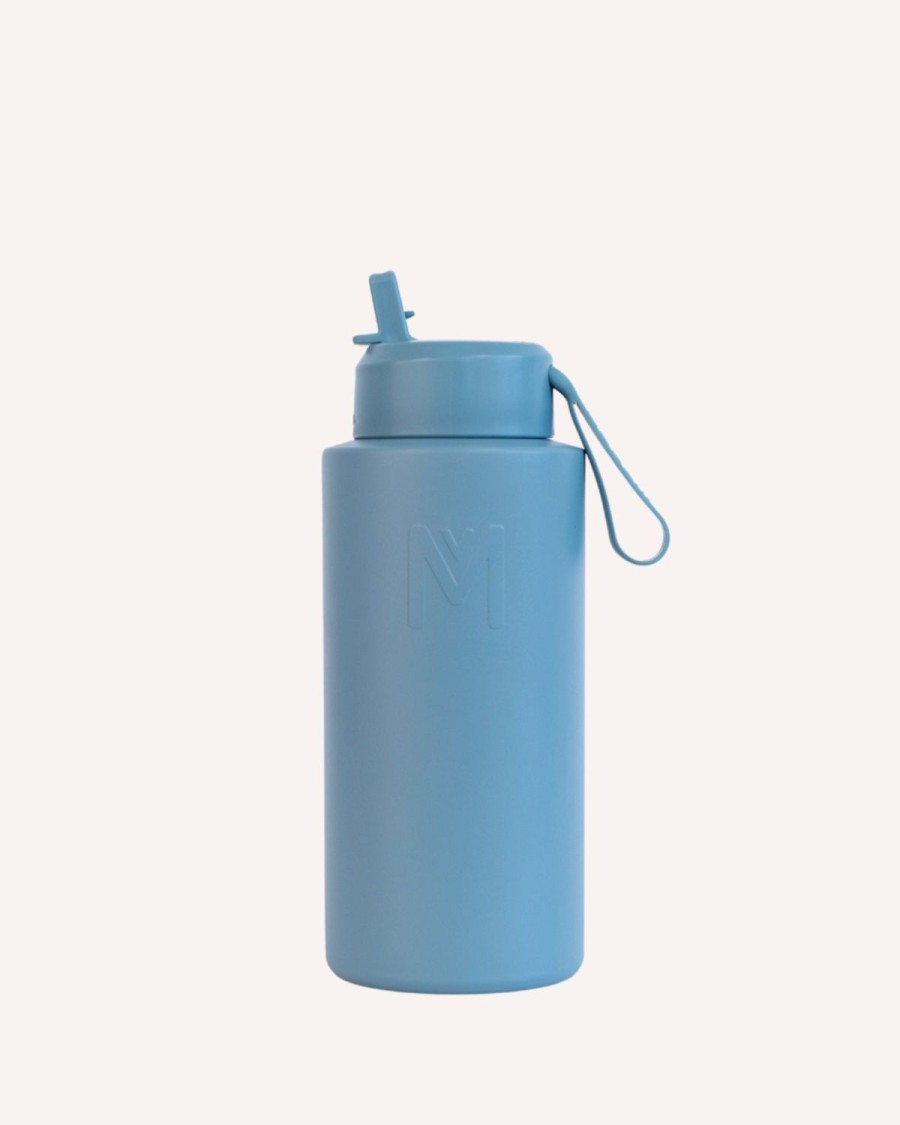 Drinkware MontiiCo Large Drink Bottles | Montiico 1L Drink Bottle Sipper - Stone