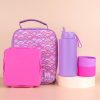 Bundles MontiiCo | Montiico Large Lunch Bag, Bento Plus And Bottle Set - Rainbow Roller