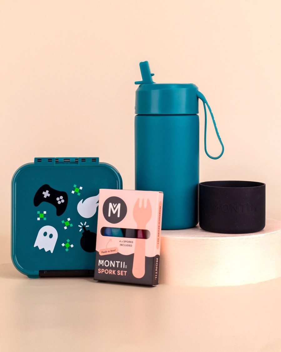 Bundles MontiiCo | Montiico Sip & Snack Matching Set - Game On