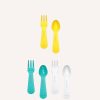 Lunch MontiiCo Lunch Box Utensils | Lunch Punch Lunch Box Fork And Spoon Set - Yellow