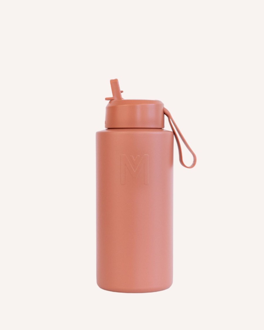 Drinkware MontiiCo Large Drink Bottles | Montiico 1L Drink Bottle Sipper - Clay