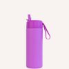 Drinkware MontiiCo Medium Drink Bottles | Montiico 475Ml Drink Bottle Sipper - Fuchsia