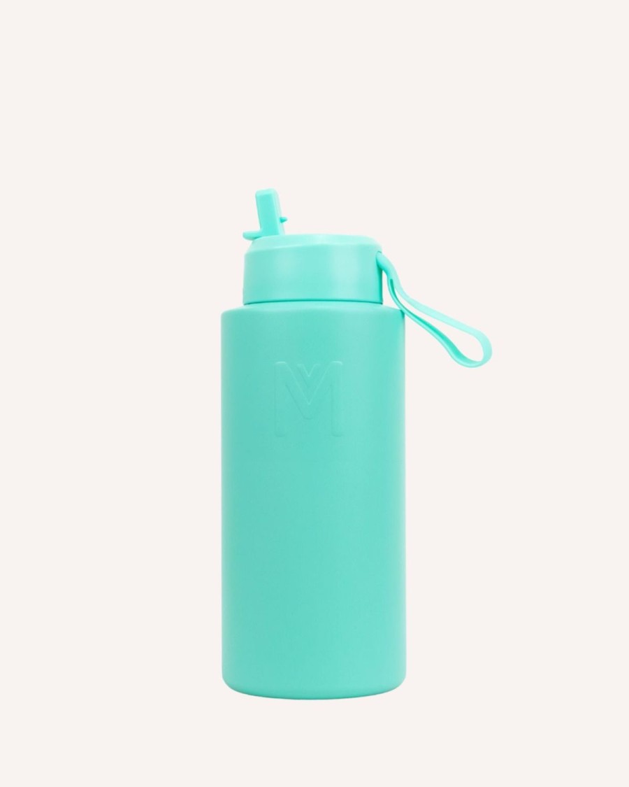 Drinkware MontiiCo Large Drink Bottles | Montiico 1L Drink Bottle Sipper - Lagoon