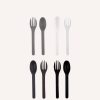 Lunch MontiiCo Lunch Box Utensils | Montiico Out & About Cutlery Set - Monochrome