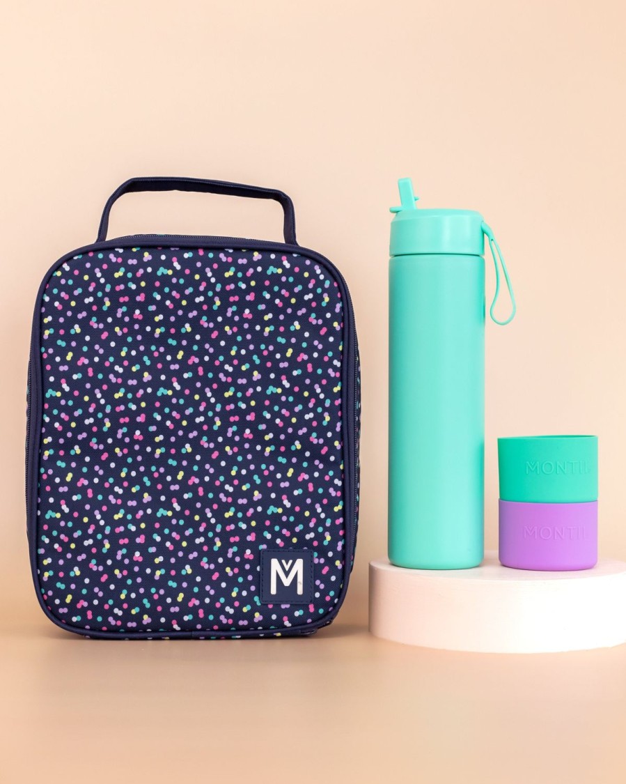 Bundles MontiiCo | Montiico Large Lunch Bag And Bottle Set - Confetti