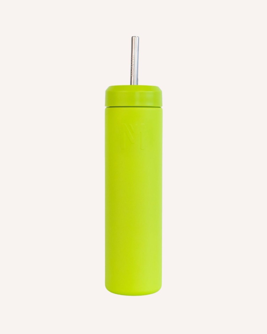 Drinkware MontiiCo Large Smoothie Cups | Montiico 700Ml Smoothie Cup & Straw - Matcha