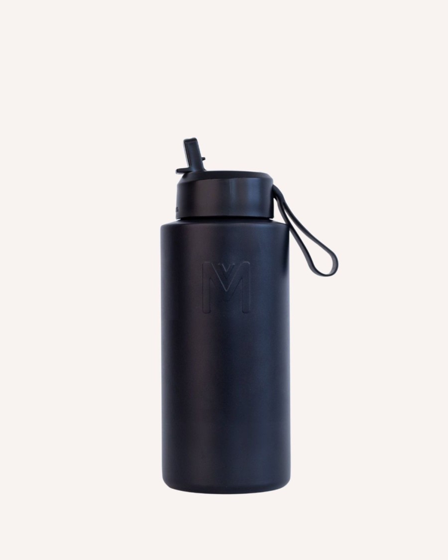 Drinkware MontiiCo Large Drink Bottles | Montiico 1L Drink Bottle Sipper - Midnight